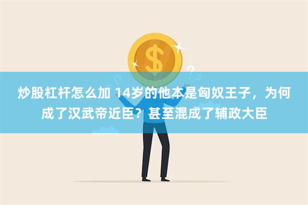 炒股杠杆怎么加 14岁的他本是匈奴王子，为何成了汉武帝近臣？甚至混成了辅政大臣