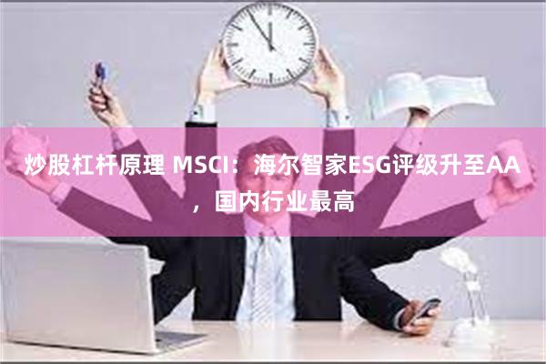 炒股杠杆原理 MSCI：海尔智家ESG评级升至AA，国内行业最高