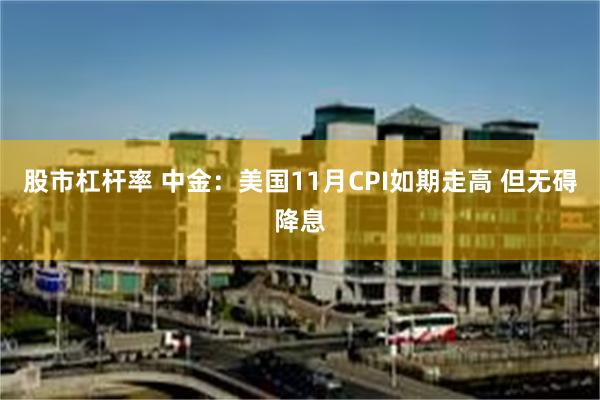 股市杠杆率 中金：美国11月CPI如期走高 但无碍降息