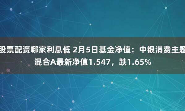 股票配资哪家利息低 2月5日基金净值：中银消费主题混合A最新净值1.547，跌1.65%