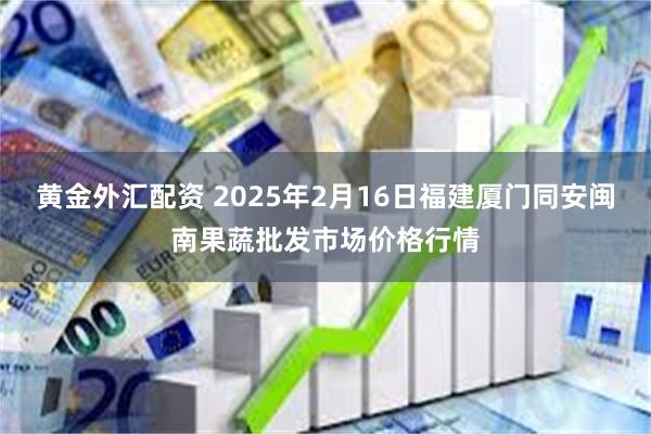 黄金外汇配资 2025年2月16日福建厦门同安闽南果蔬批发市场价格行情